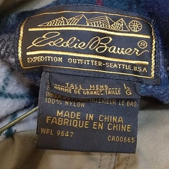 Eddie Bauer Coat Large Expedition Extreme Weather Wool Lined - Picture 16 of 16